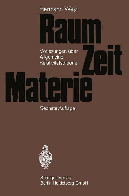 Produktbild: Raum - Zeit - Materie