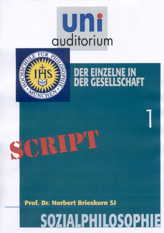 Produktbild: Sozialphilosophie, Teil 1