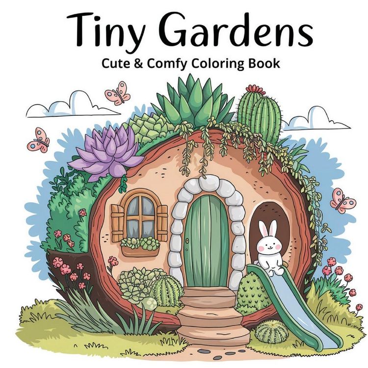 Produktbild: Tiny Gardens Bold & Easy Coloring Book for Women