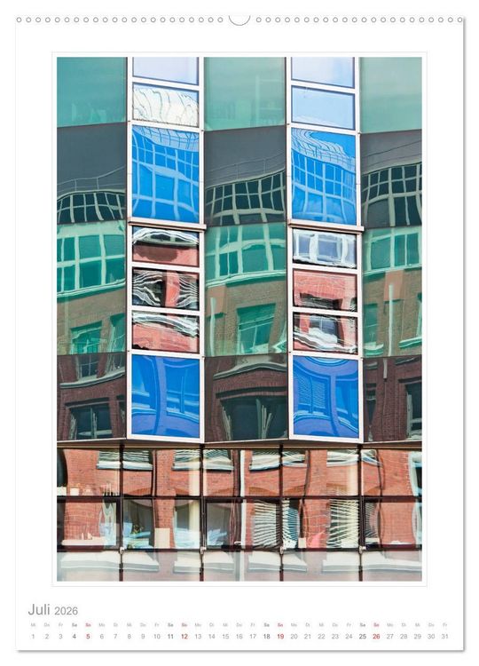 Produktbild: Spiegelungen in der Architektur (Wandkalender 2026 DIN A2 hoch), CALVENDO Monatskalender