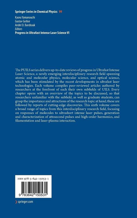 Produktbild: Progress in Ultrafast Intense Laser Science VI