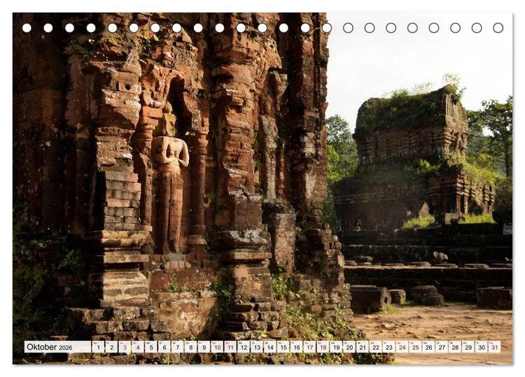 Produktbild: Asiens Tempel (Tischkalender 2026 DIN A5 quer), CALVENDO Monatskalender