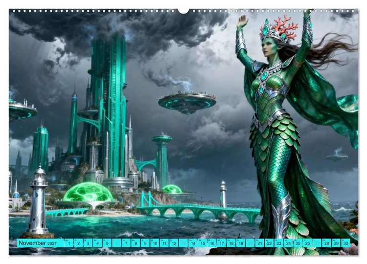 Produktbild: K&ouml;niginnen des Spektrums (Wandkalender 2027 DIN A2 quer), CALVENDO Monatskalender