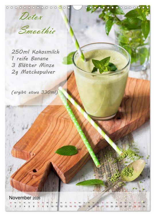 Produktbild: Smoothies zum Selbermachen (Wandkalender 2026 DIN A3 hoch), CALVENDO Monatskalender