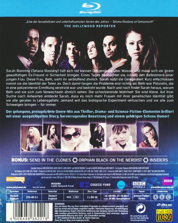 Produktbild: Orphan Black - Staffel 1