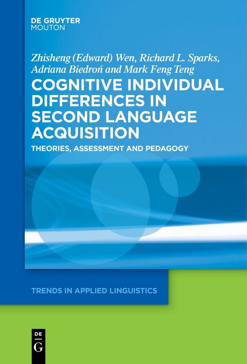 Produktbild: Cognitive Individual Differences in Second Language Acquisition