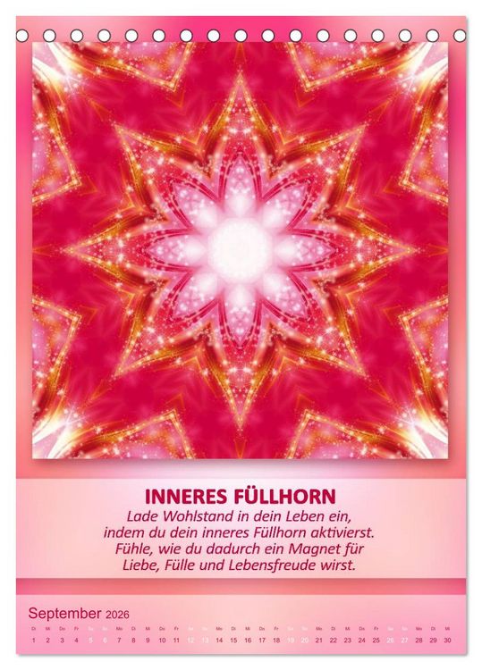 Produktbild: Light Energy Mandalas - Kalender - Vol. 1 (Tischkalender 2026 DIN A5 hoch), CALVENDO Monatskalender