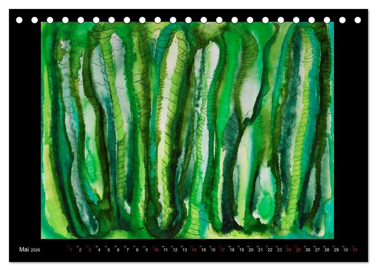 Produktbild: Feinste Aquarelle (Tischkalender 2026 DIN A5 quer), CALVENDO Monatskalender