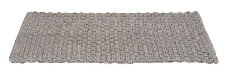 Produktbild: Badteppich Mod. Ecoli, grau, Polyester-Baumwolle, 50x80 cm, rutschhemmend, geeignet f&uuml;r