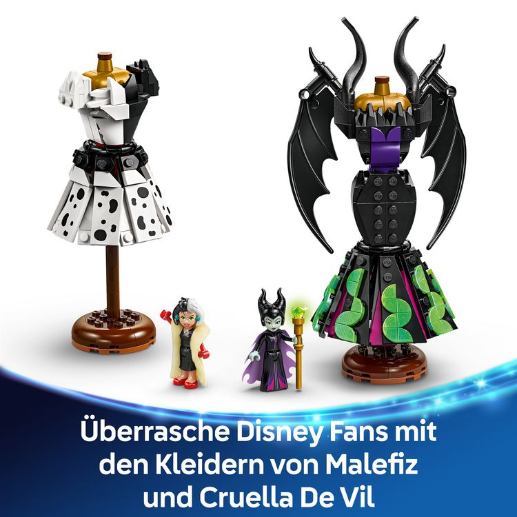 Produktbild: LEGO ǀ Disney B&ouml;sewichte Die Kleider von Malefiz und Cruella De Vil 43262