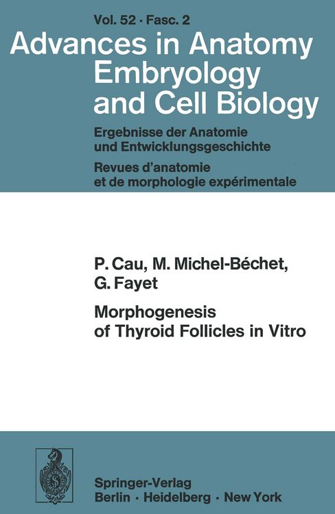 Produktbild: Morphogenesis of Thyroid Follicles in Vitro