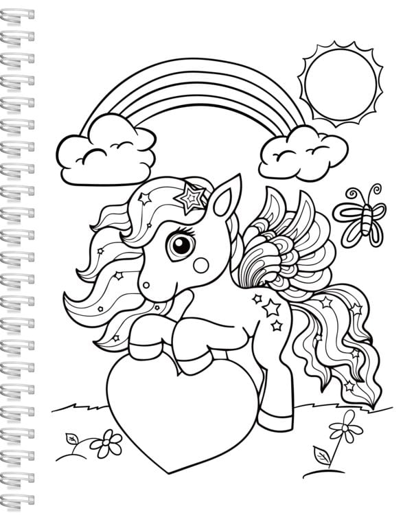 Produktbild: Einhorn-Malbuch f&uuml;r Kinder ab 4 Jahren