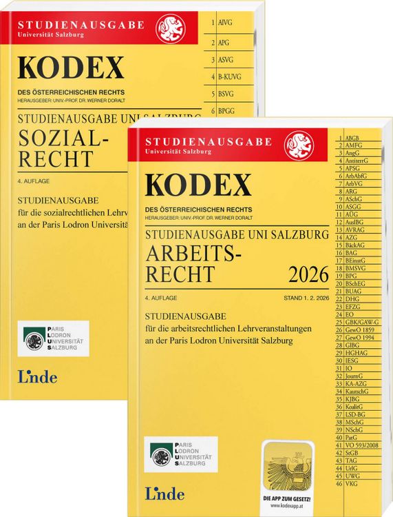 Produktbild: KODEX-Paket Studienausgabe Arbeits- und Sozialrecht Salzburg 2026