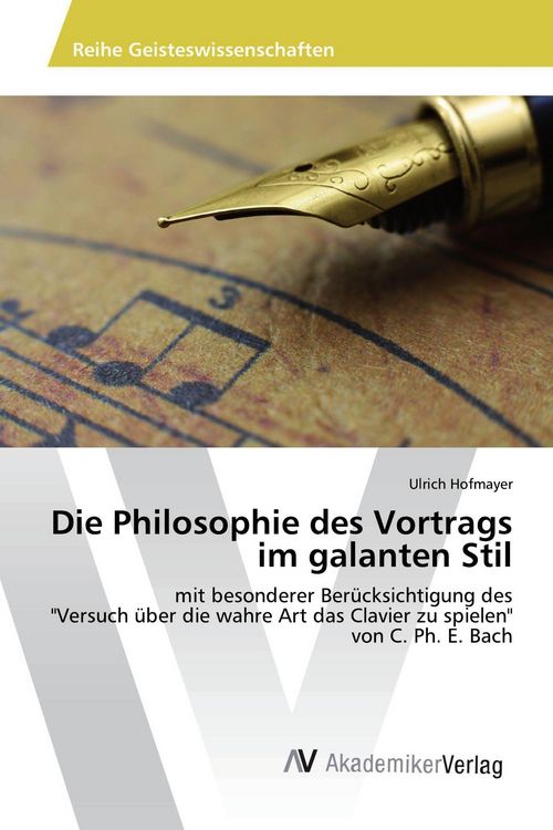 Produktbild: Die Philosophie des Vortrags im galanten Stil