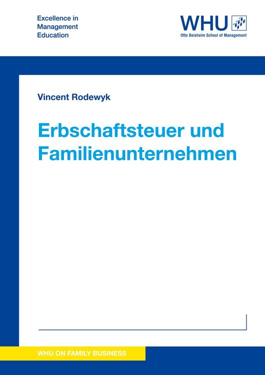 Produktbild: Erbschaftsteuer und Familienunternehmen