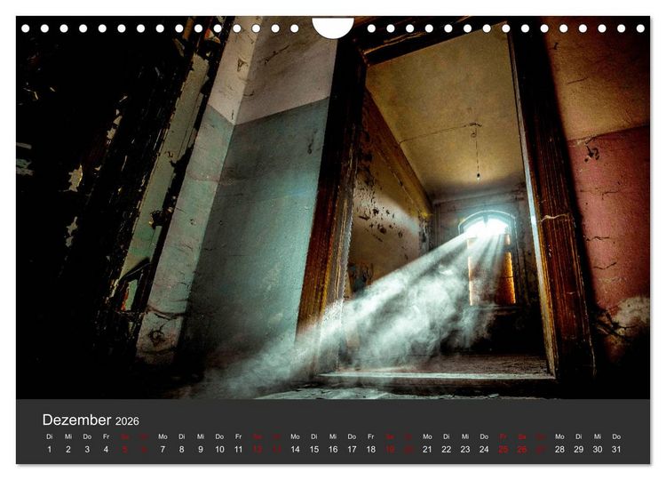 Produktbild: Verlassene Orte - Ein Lost Places Kalender (Wandkalender 2026 DIN A4 quer), CALVENDO Monatskalender