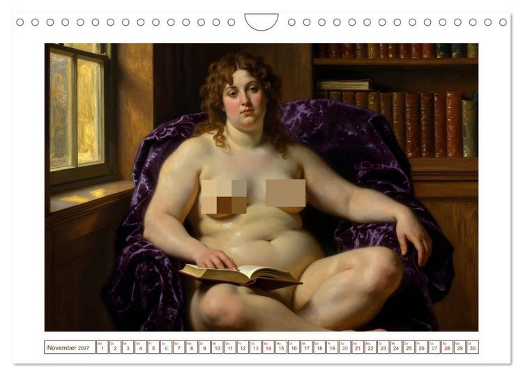 Produktbild: Sch&ouml;nheit ohne Schleier - Barock (Wandkalender 2027 DIN A4 quer), CALVENDO Monatskalender