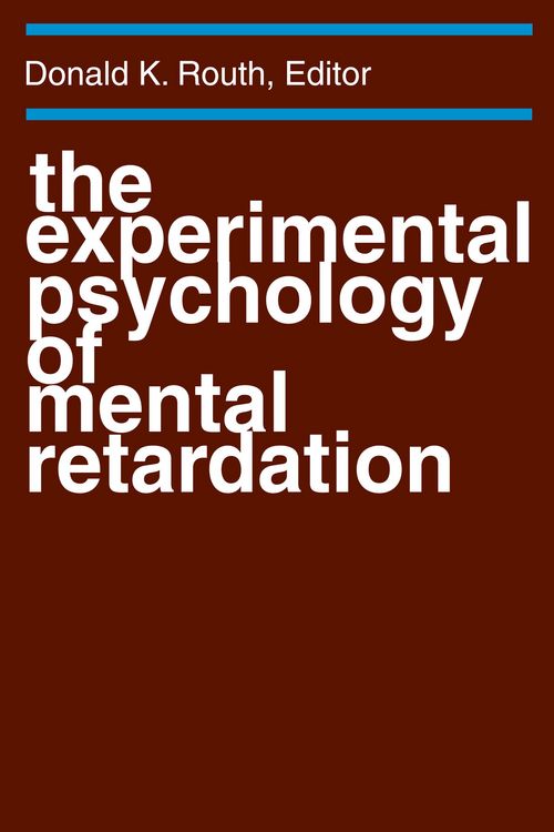Produktbild: The Experimental Psychology of Mental Retardation