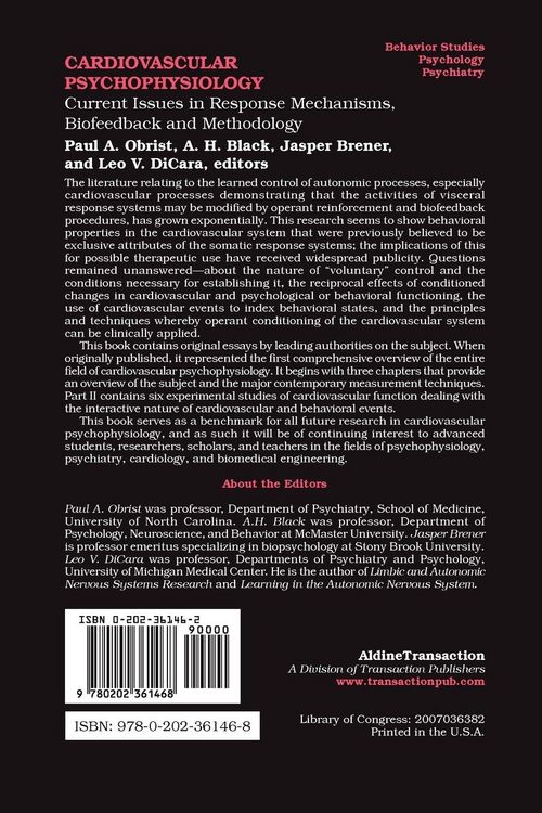 Produktbild: Cardiovascular Psychophysiology