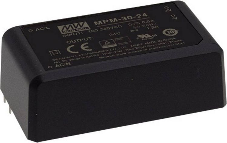 Produktbild: MEAN WELL MPM-30-12ST AC/DC-Printnetzteil 12 V/DC 2.5A