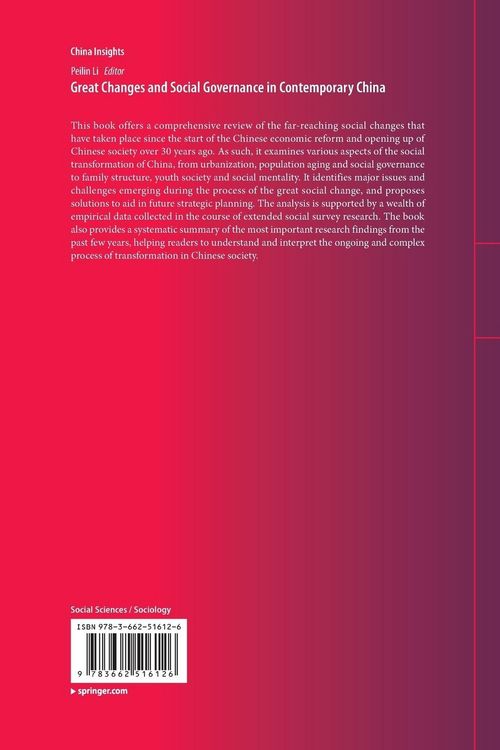 Produktbild: Great Changes and Social Governance in Contemporary China