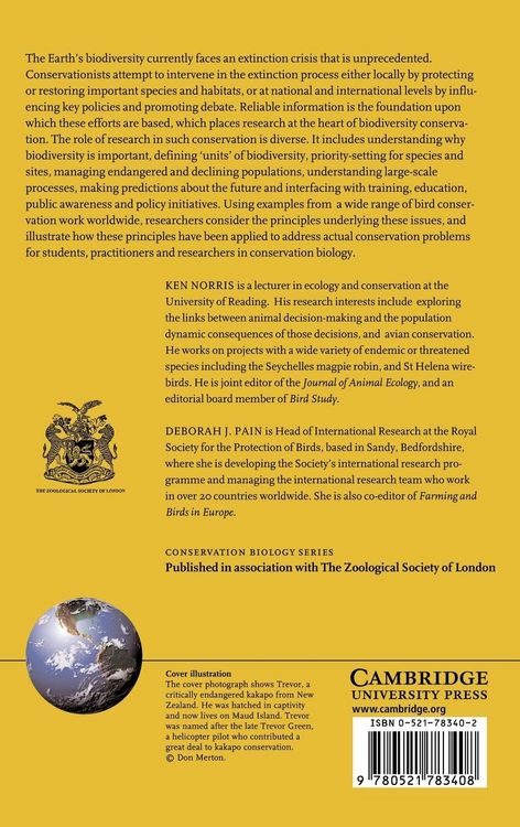 Produktbild: Conserving Bird Biodiversity