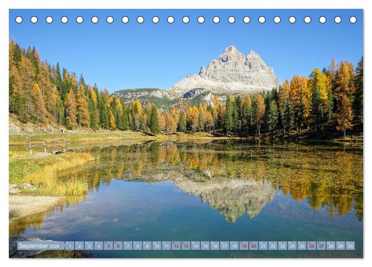 Produktbild: Bergseen zum Tr&auml;umen (Tischkalender 2026 DIN A5 quer), CALVENDO Monatskalender