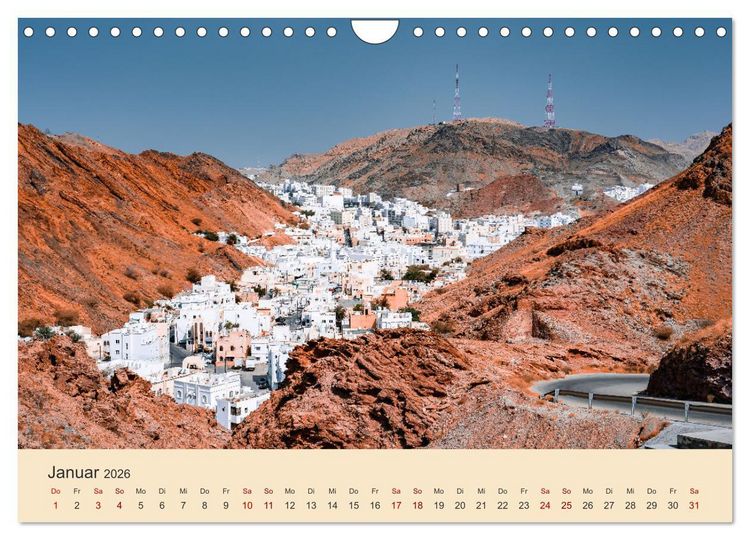 Produktbild: OMAN - Orientperle (Wandkalender 2026 DIN A4 quer), CALVENDO Monatskalender