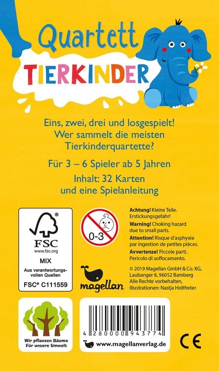 Produktbild: Quartett - Tierkinder