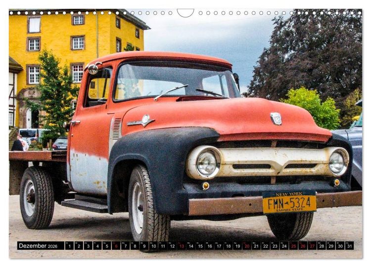 Produktbild: FORD PICK-UPS F 1 - F 100 (Wandkalender 2026 DIN A3 quer), CALVENDO Monatskalender
