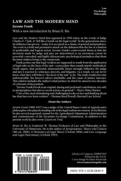 Produktbild: Law and the Modern Mind