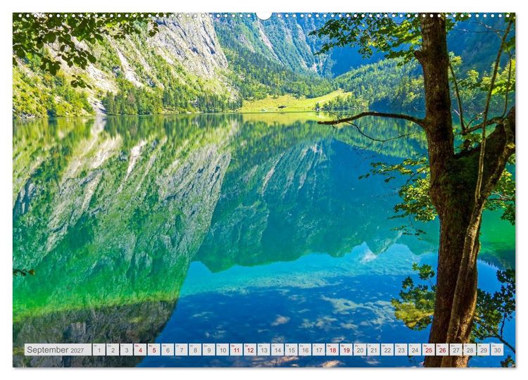 Produktbild: Malerische Bergseen in den bayerischen Alpen (Wandkalender 2027 DIN A2 quer), CALVENDO Monatskalender