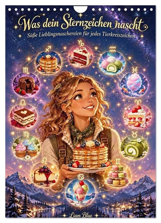 Produktbild: Was dein Sternzeichen nascht (Wandkalender 2027 DIN A4 hoch), CALVENDO Monatskalender