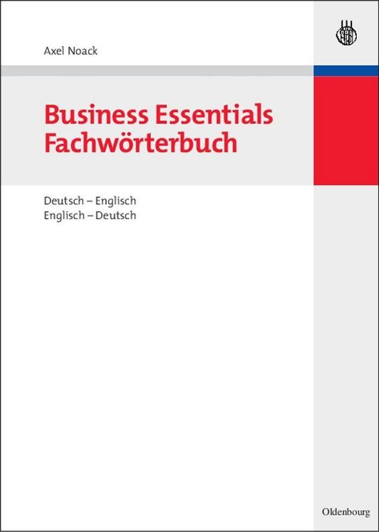 Produktbild: Business Essentials: Fachw&ouml;rterbuch Deutsch-Englisch Englisch-Deutsch