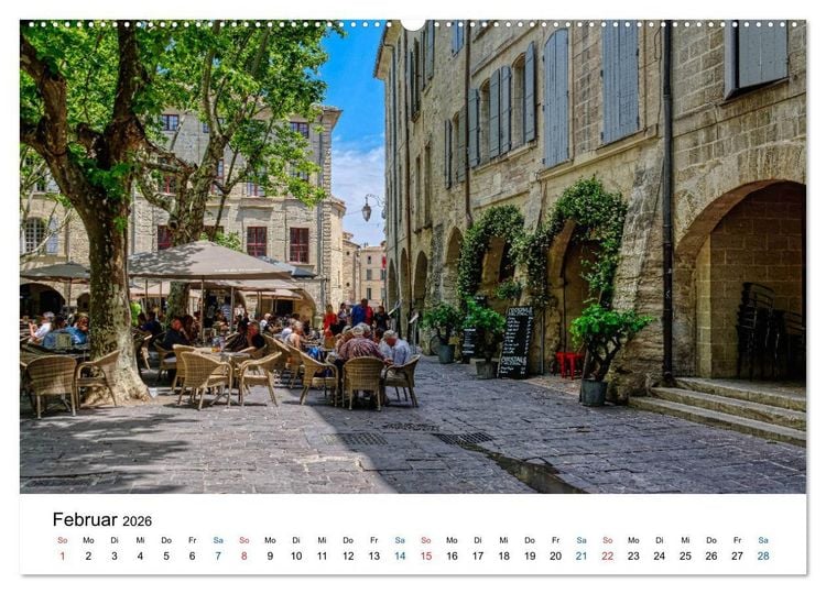 Produktbild: Uz&eacute;s - Charmante Kleinstadt im Gard (Wandkalender 2026 DIN A2 quer), CALVENDO Monatskalender