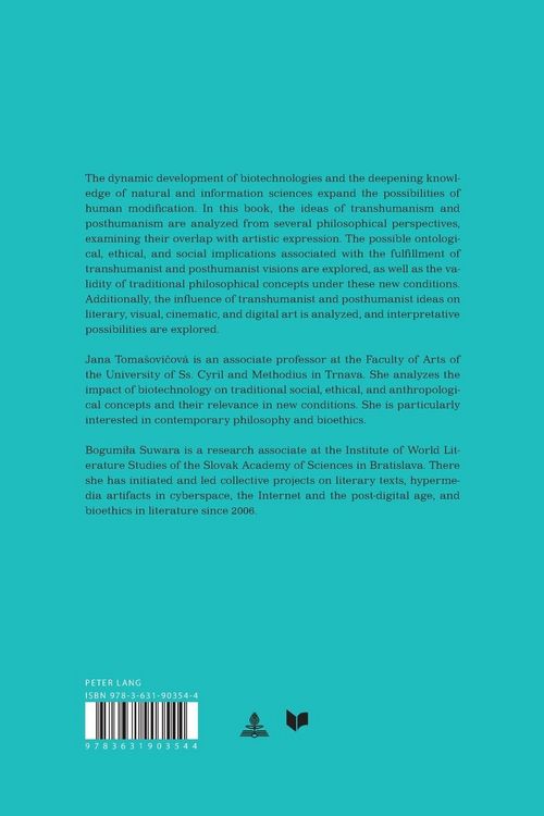 Produktbild: Transhumanism and Posthumanism in the Perspective of Biotechnologies