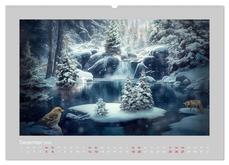 Produktbild: Wald der M&auml;rchen (hochwertiger Premium Wandkalender 2026 DIN A2 quer), Kunstdruck in Hochglanz