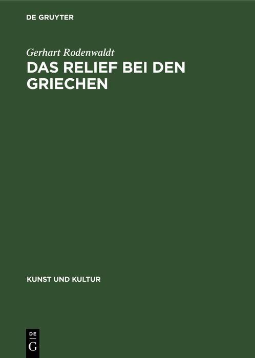 Produktbild: Das Relief bei den Griechen