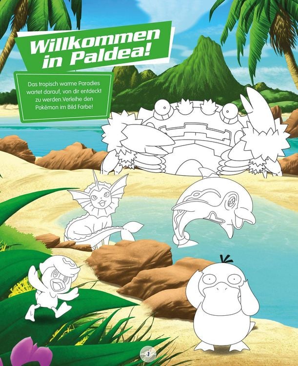 Produktbild: Pok&eacute;mon: 500 Sticker Paldea - Stickern - R&auml;tseln - Ausmalen