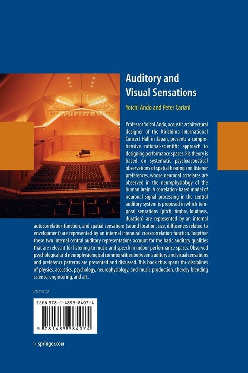 Produktbild: Auditory and Visual Sensations