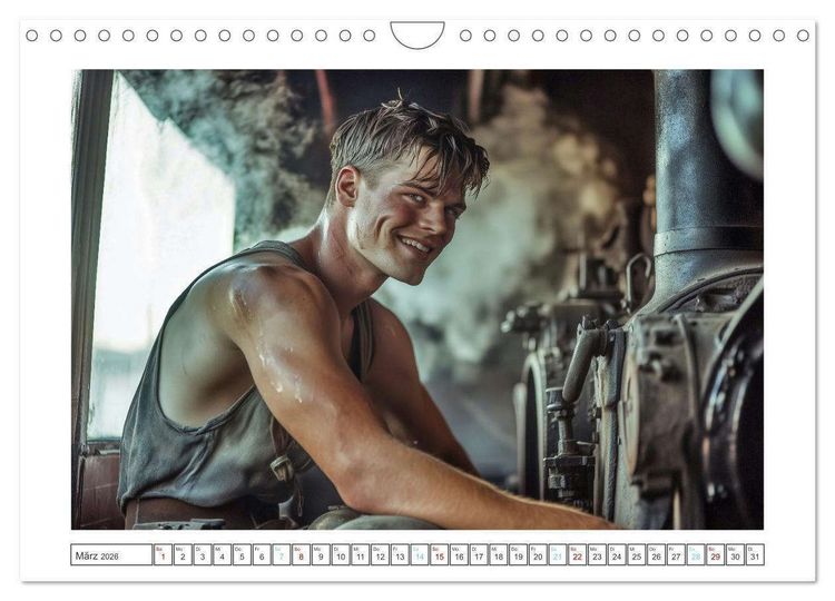 Produktbild: Mit Volldampf in dein Herz (Wandkalender 2026 DIN A4 quer), CALVENDO Monatskalender