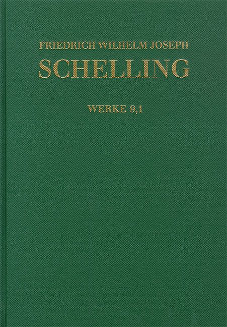 Produktbild: Friedrich Wilhelm Joseph Schelling: Historisch-kritische Ausgabe / Reihe I: Werke. Band 9,1-2: System des transscendentalen Idealismus (1800)