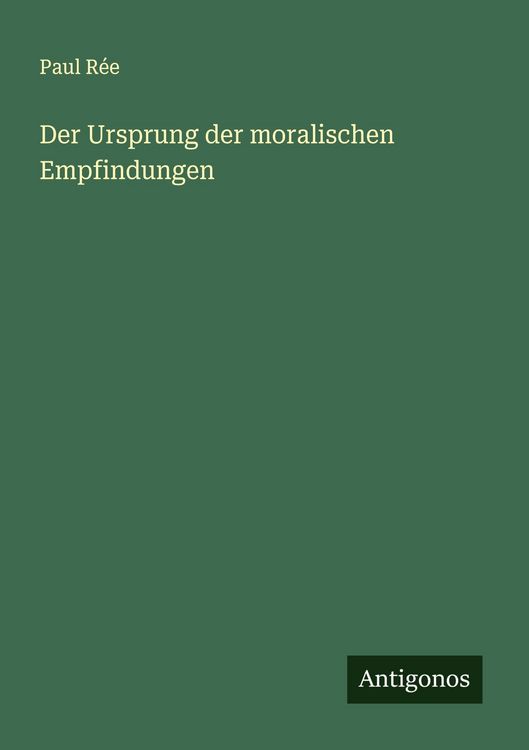 Produktbild: Der Ursprung der moralischen Empfindungen