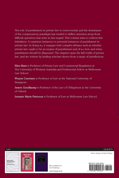 Produktbild: Punishment and Private Law