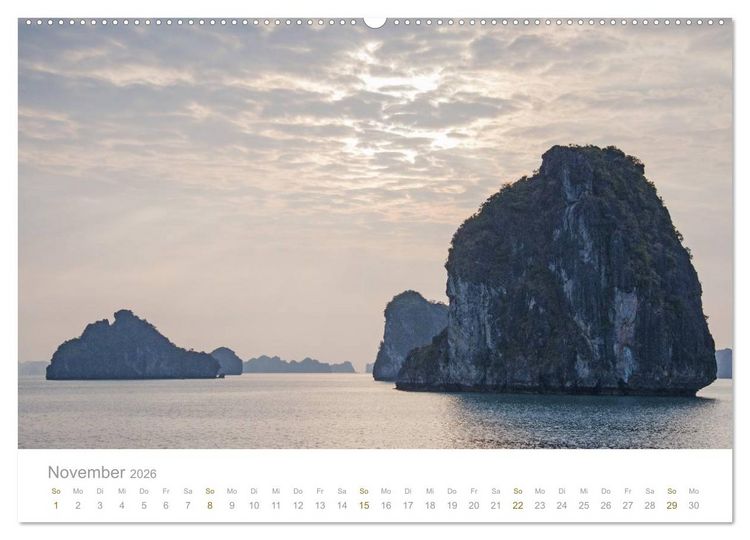 Produktbild: Geheimnisvolles Indochina Kambodscha, Laos, Vietnam (hochwertiger Premium Wandkalender 2026 DIN A2 quer), Kunstdruck in Hochglanz