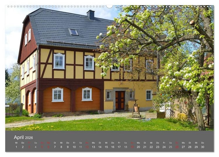 Produktbild: Umgebindeh&auml;user in der Oberlausitz (Wandkalender 2026 DIN A2 quer), CALVENDO Monatskalender