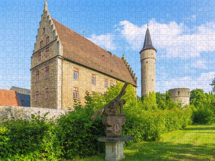 Produktbild: CALVENDO Puzzle Romantisches Ochsenfurt | 1000 Teile Lege-Gr&ouml;&szlig;e 64x48cm Foto-Puzzle f&uuml;r gl&uuml;ckliche Stunden