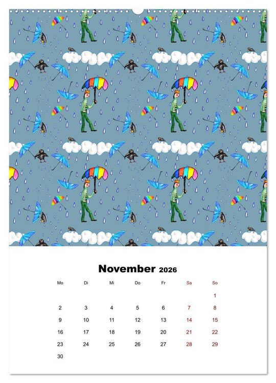 Produktbild: MUSTERMACKE (hochwertiger Premium Wandkalender 2026 DIN A2 hoch), Kunstdruck in Hochglanz