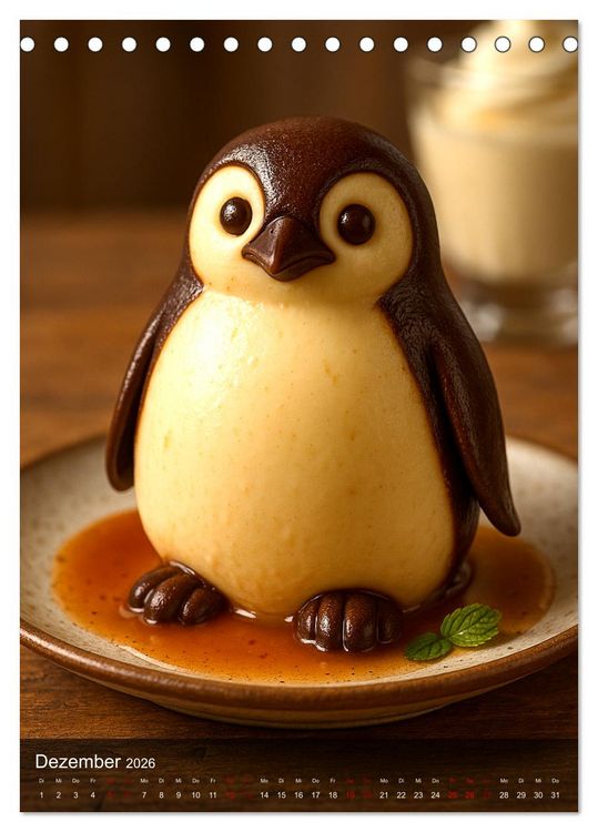 Produktbild: Tierische Desserts (Tischkalender 2026 DIN A5 hoch), CALVENDO Monatskalender