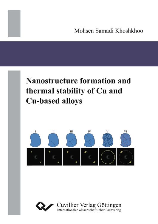 Produktbild: Nanostructure formation and thermal stability of Cu and Cu-based alloys
